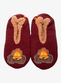 Studio Ghibli® Howl's Moving Castle Calcifer Sherpa Slipper Socks- BoxLunch Exclusive