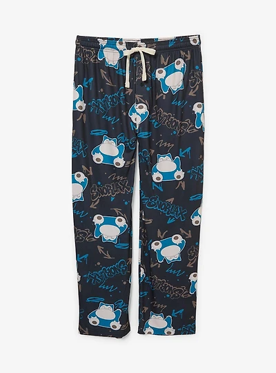 Pokémon Snorlax Graffiti Allover Print Sleep Pants - BoxLunch Exclusive