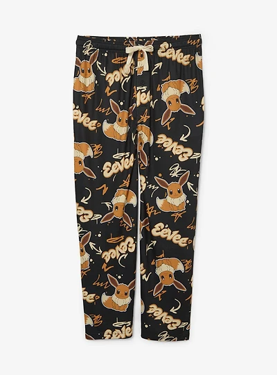 Pokémon Eevee Graffiti Allover Print Sleep Pants - BoxLunch Exclusive