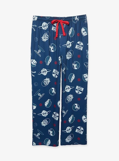 Star Wars Tonal Icons Allover Print Sleep Pants - BoxLunch Exclusive