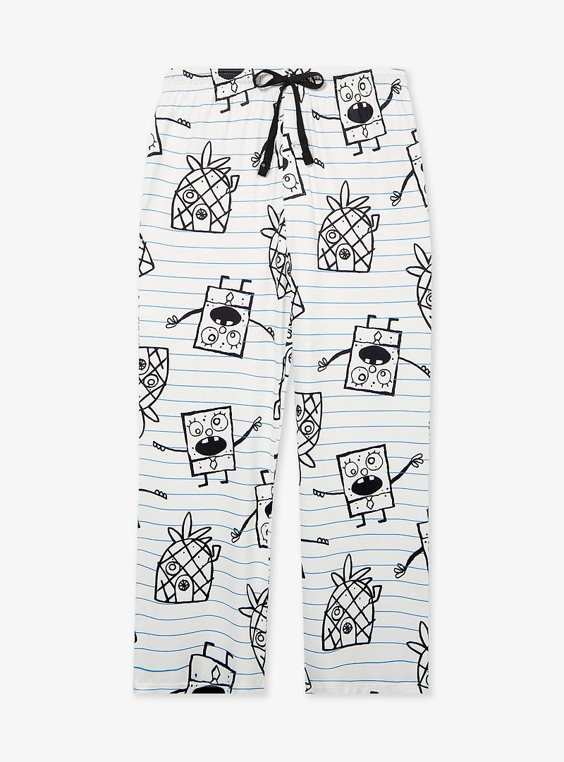 SpongeBob SquarePants DoodleBob Allover Print Sleep Pants — BoxLunch Exclusive