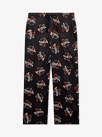 Harry Potter Hogwarts House Crest Allover Print Sleep Pants — BoxLunch Exclusive