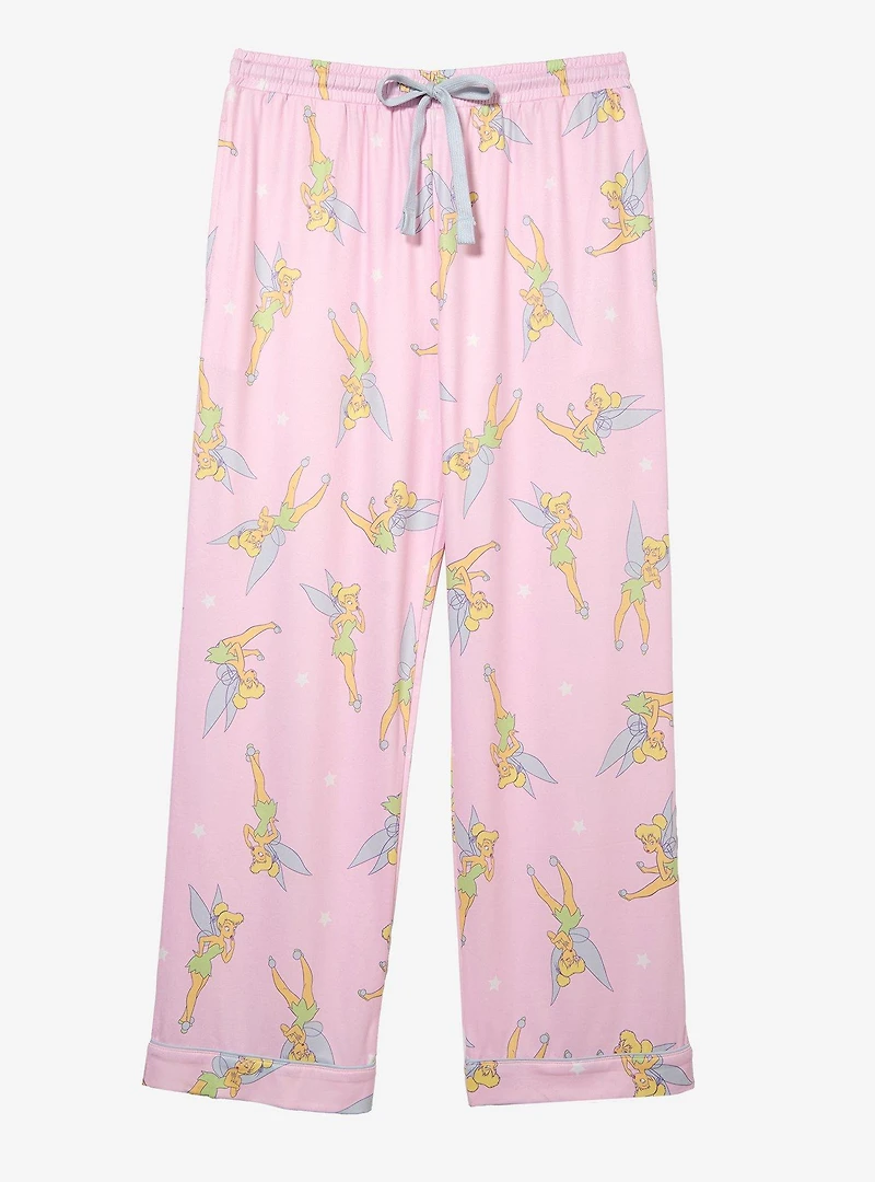 Disney Peter Pan Tinker Bell Allover Print Women's Plus Sleep Pants - BoxLunch Exclusive