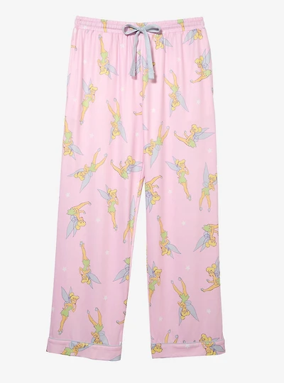 Disney Peter Pan Tinker Bell Allover Print Women's Plus Sleep Pants - BoxLunch Exclusive