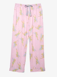 Disney Peter Pan Tinker Bell Allover Print Women's Plus Sleep Pants - BoxLunch Exclusive