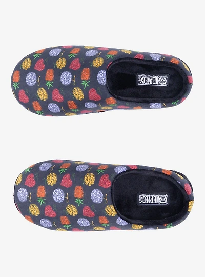 One Piece Devil Fruits Allover Print Slippers - BoxLunch Exclusive
