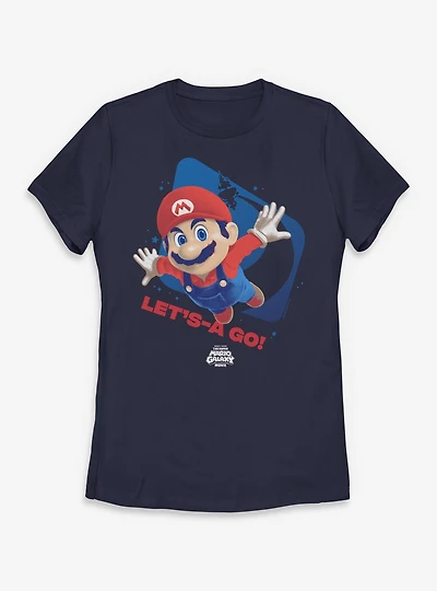 The Super Mario Galaxy Movie Let's-A Go Womens T-Shirt