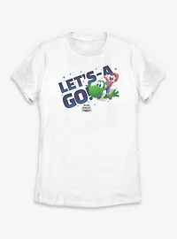 The Super Mario Galaxy Movie Let's-A Go Yoshi Womens T-Shirt