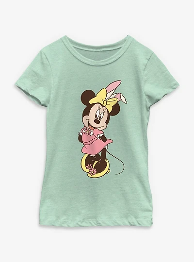 Disney Minnie Mouse Easter Bunny Youth Girls T-Shirt