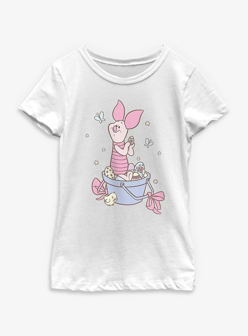 Disney Winnie The Pooh Sweet Easter Spring Piglet Youth Girls T-Shirt