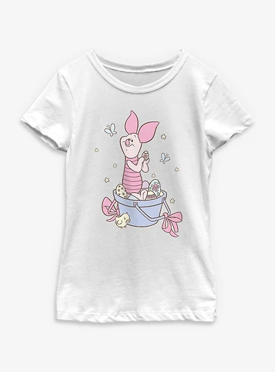 Disney Winnie The Pooh Sweet Easter Spring Piglet Youth Girls T-Shirt