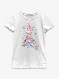 Disney Winnie The Pooh Sweet Easter Spring Piglet Youth Girls T-Shirt