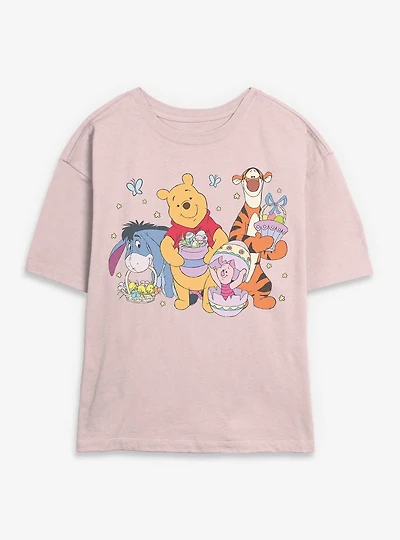 Disney Winnie The Pooh & Friends Egg Team Womens Skimmer T-Shirt