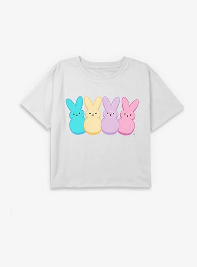 Peeps Squad Of Four Youth Girls Boxy Crop T-Shirt