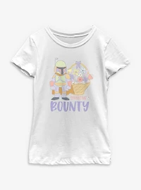 Star Wars Spring Time Bounty Boba Fett Youth Girls T-Shirt