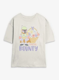 Star Wars Spring Time Bounty Boba Fett Womens Skimmer T-Shirt