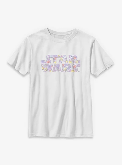 Star Wars Spring Flower Logo Youth T-Shirt
