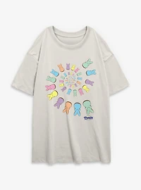Peeps Spiraling Womens Oversized T-Shirt