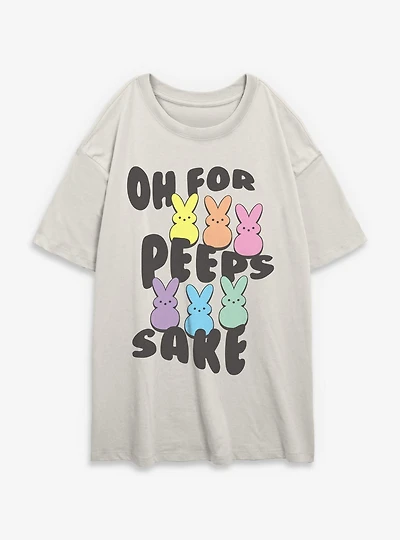 Peeps Oh For Sake Womens Oversized T-Shirt