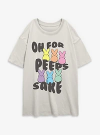 Peeps Oh For Sake Womens Oversized T-Shirt