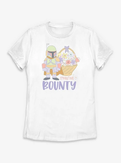 Star Wars Spring Time Bounty Boba Fett Womens T-Shirt