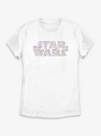 Star Wars Spring Flower Logo Womens T-Shirt