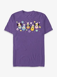 Disney Mickey Mouse & Friends Flowers Egg Heads T-Shirt