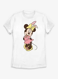 Disney Minnie Mouse Easter Bunny Womens T-Shirt