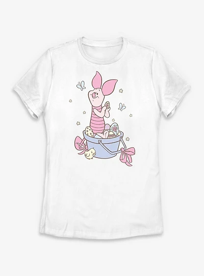 Disney Winnie The Pooh Sweet Easter Spring Piglet Womens T-Shirt