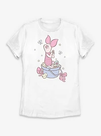 Disney Winnie The Pooh Sweet Easter Spring Piglet Womens T-Shirt