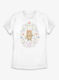 Star Wars Ewok Floral Spring Womens T-Shirt