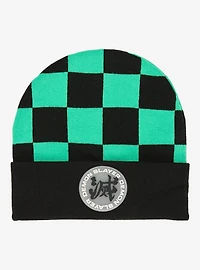 Demon Slayer: Kimetsu no Yaiba Tanjiro Checkered Beanie - BoxLunch Exclusive