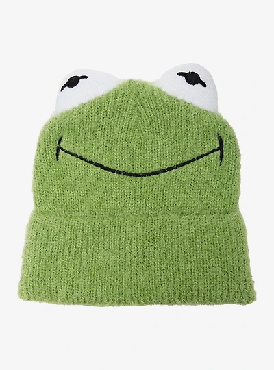 The Muppets Kermit Fuzzy Figural Beanie - BoxLunch Exclusive