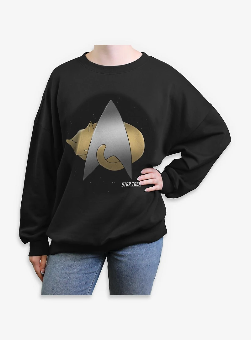 Star Trek Boldly Nap Womens Oversized Sweatshirt
