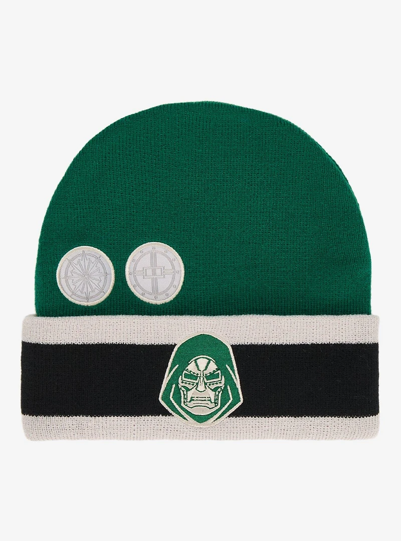Marvel Dr. Doom Embroidered Patch Beanie - BoxLunch Exclusive