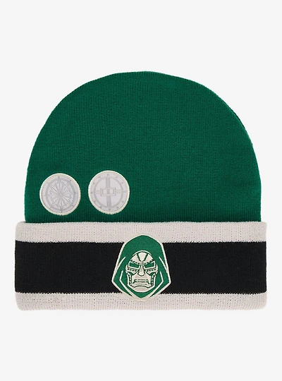 Marvel Dr. Doom Embroidered Patch Beanie - BoxLunch Exclusive