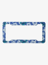 Disney Lilo & Stitch Floral Stitch Allover Print License Plate Frame