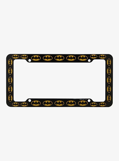DC Comics Batman Logo Allover Print License Plate Frame