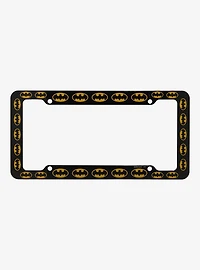 DC Comics Batman Logo Allover Print License Plate Frame