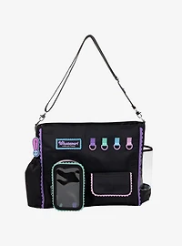 Whatever! Makes You Happy Black Pastel Trinket Tote Bag