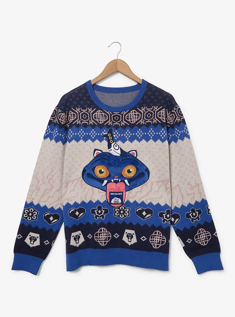 KPop Demon Hunters Derpy Tiger Holiday Sweater - BoxLunch Exclusive