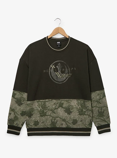 Star Wars Rebel Troops Camo Crewneck - BoxLunch Exclusive