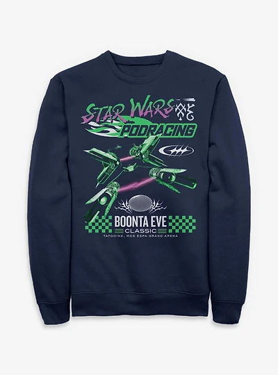 Star Wars Boonta Eve Mos Espa Podracing Sweatshirt BoxLunch Exclusive