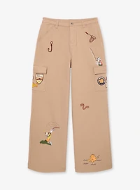 Disney A Goofy Movie Embroidered Patches Women's High-Waisted Cargo Pants - BoxLunch Exclusive