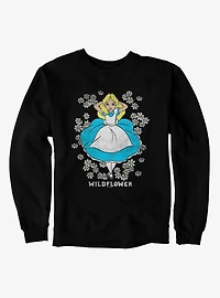 Disney Alice Wonderland Wildflower Bed Sweatshirt