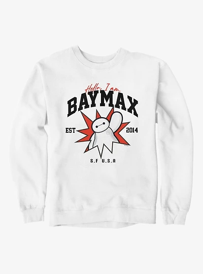 Disney Big Hero 6 Hello Baymax Star Sweatshirt