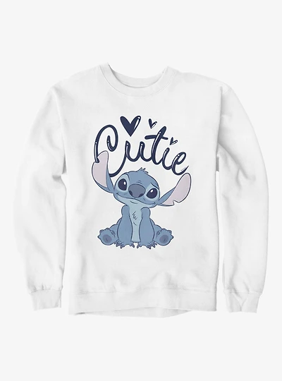 Disney Lilo And Stitch Cursive Cutie Sweatshirt