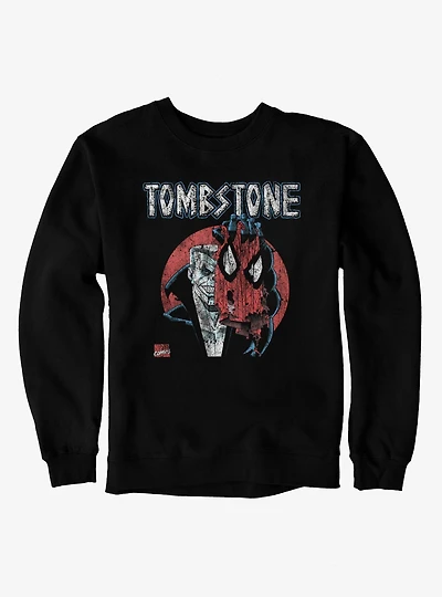 Marvel Spider-Man Unmasked Tombstone Sweatshirt