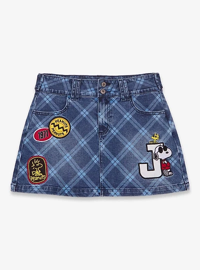 Peanuts Snoopy Joe Cool Variety Plus Denim Mini Skirt - BoxLunch Exclusive