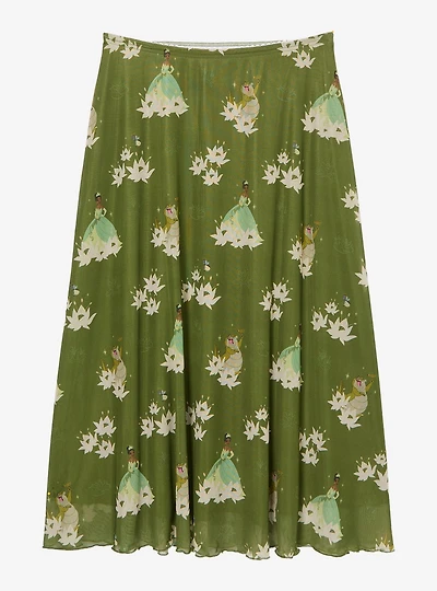Disney The Princess and Frog Tiana Plus Mesh Midi Skirt - BoxLunch Exclusive